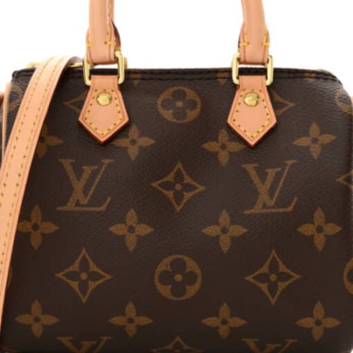 Louis Vuitton Monogram Nano Speedy Crossbody Bag - Image 4