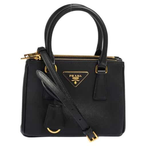 PRADA Galleria Saffiano Mini Leather Tote Bag - Image 6