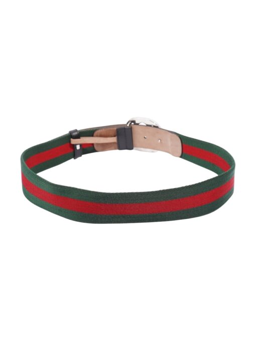 GUCCI Calfskin Web Interlocking G Belt Black. (95cm/38in) - Image 9