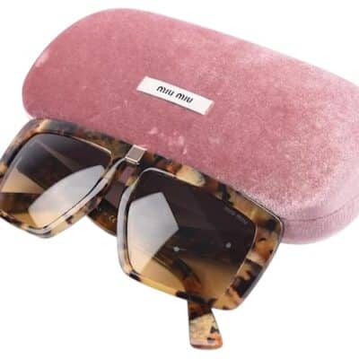 Miu Miu Square Gradient Ladies Sunglasses