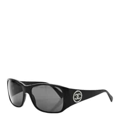 CHANEL Pearl CC Ladies Sunglasses Black.