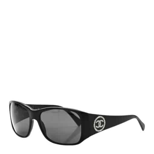 CHANEL Pearl CC Ladies Sunglasses Black.