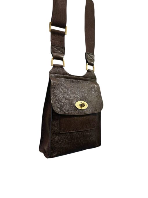 Mulberry Dark Brown Leather Small Anthony Crossbody Bag - Image 5