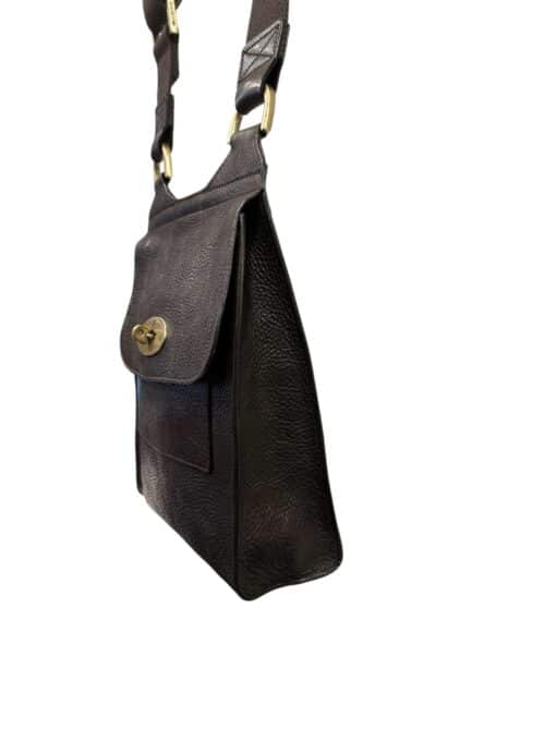 Mulberry Dark Brown Leather Small Anthony Crossbody Bag - Image 6