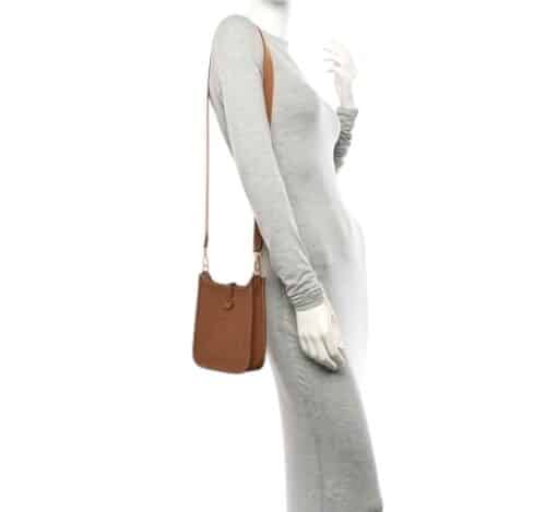 HERMES Taurillon Clemence Evelyne TPM Gold. - Image 11