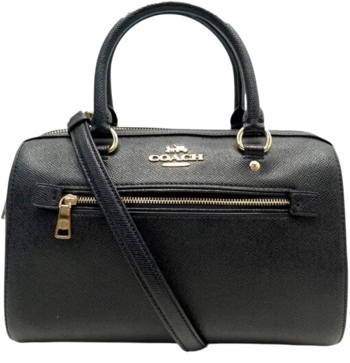 Coach Black Rowan Satchel/Crossbody Bag.