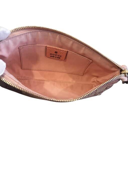 GUCCI Guccissima Heart Chain Pochette in Pink - Image 9