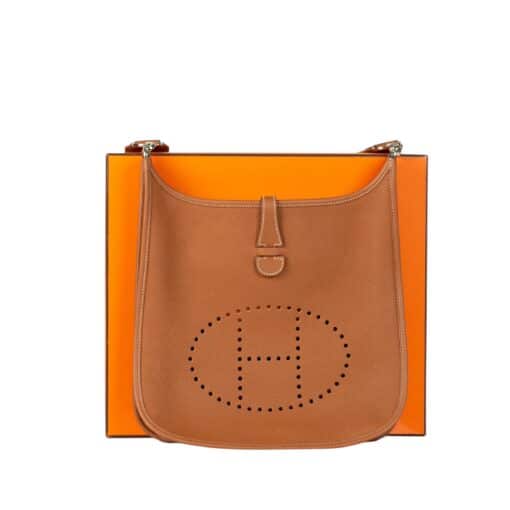 Hermes Taurillon Clemence Leather Evelyne III PM Bag Crossbody - Image 11