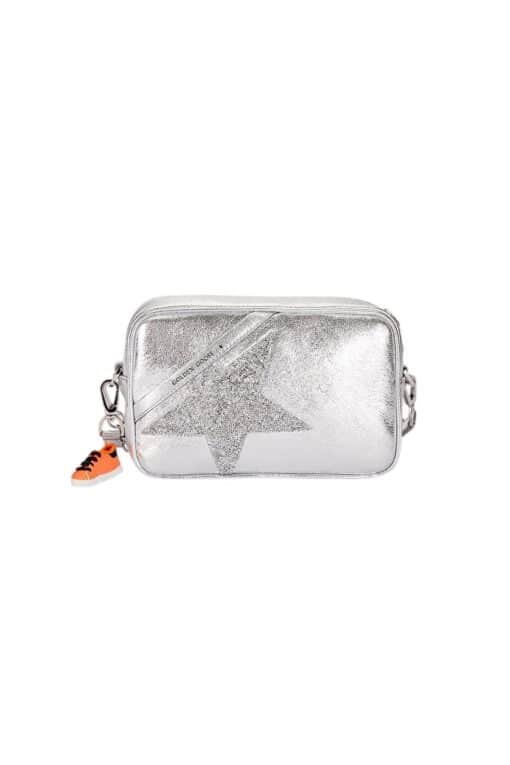 GOLDEN GOOSE Silver Star Shoulder Crossbody Bag. - Image 7