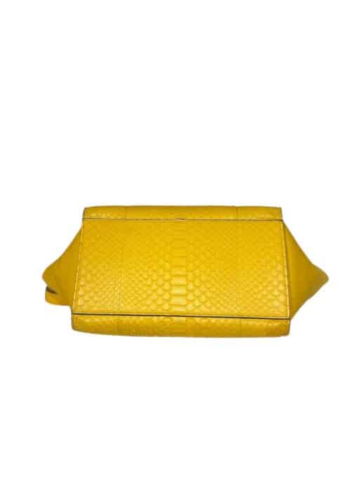 CELINE Python Calfskin Small Trapeze 2 ways Mimosa shoulder bag - Image 6