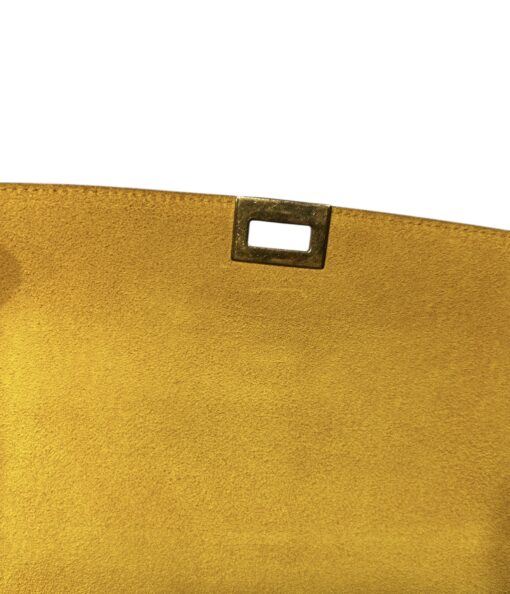 CELINE Python Calfskin Small Trapeze 2 ways Mimosa shoulder bag - Image 8