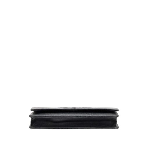 Chanel Black Caviar Timeless CC Wallet On Chain Silver Hardware (WOC) - Image 7