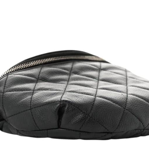 CHANEL Quilted Caviar Leather Bumbag in Black - Image 6