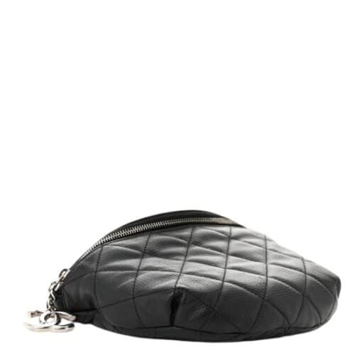 CHANEL Quilted Caviar Leather Bumbag in Black - Image 8