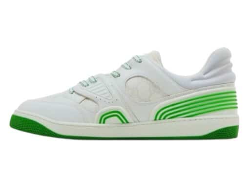 GUCCI Gents Rubber Trimmed Monogrammed Coated-Canvas and Demetra Sneakers (Size 9.5) - Image 8