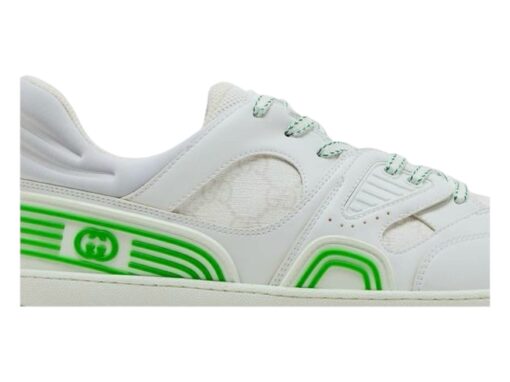 GUCCI Gents Rubber Trimmed Monogrammed Coated-Canvas and Demetra Sneakers (Size 9.5) - Image 9