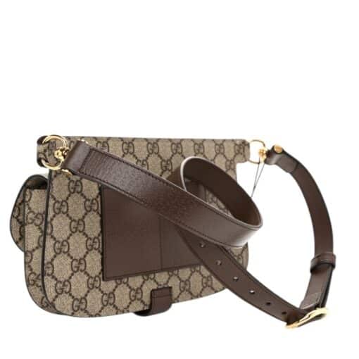 GUCCI GG Supreme Monogram Textured Dollar Calfskin Blondie Belt Bag Beige Ebony New Acero - Image 11