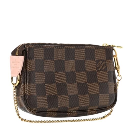 Louis Vuitton Damier Ebene 2020 Christmas Animation Big Wheel Mini Pochette Accessories Rose Ballerine - Image 7