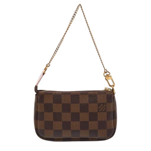 Louis Vuitton Damier Ebene 2020 Christmas Animation Big Wheel Mini Pochette Accessories Rose Ballerine - Image 8