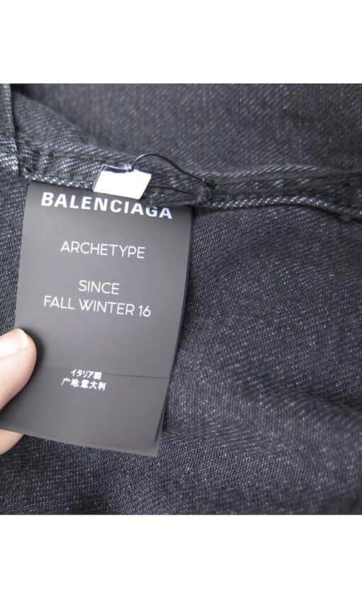 BALENCIAGA Denim Oversized Ladies Jacket s38 - Image 6