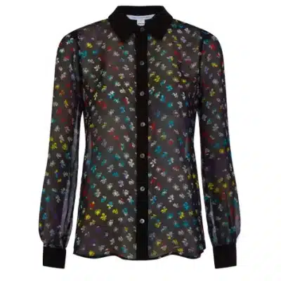 Diane von Furstenberg Women's Mariah Combo Shirt (S/M)
