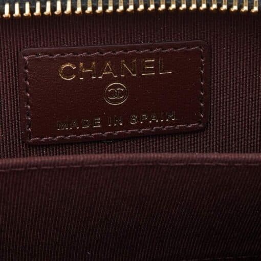 CHANEL Caviar Quilted Zip Card/ Coin Purse Black - Image 8