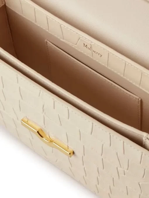 Mulberry Small Pimlico Crocodile-effect Satchel Bag - Image 4