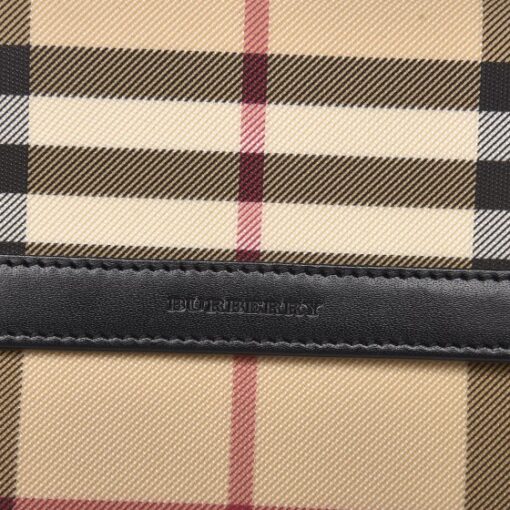 BURBERRY Nova Check Compact Wallet Black - Image 2