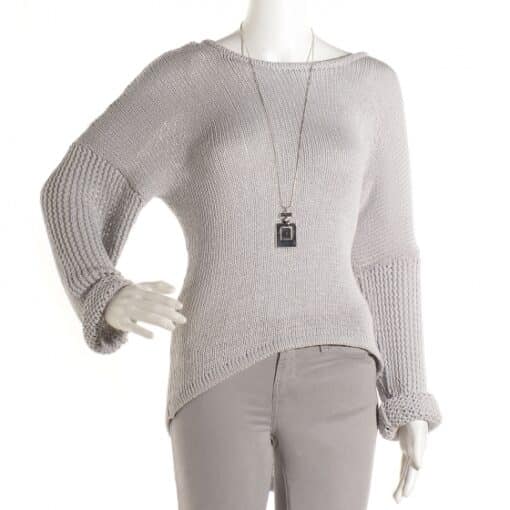 CHANEL No. 19 Perfume Bottle Long Necklace Silver - Image 2