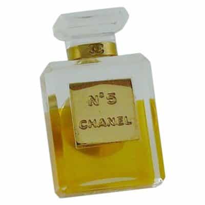 Chanel Iconic No. 5 Perfume Bottle Pin Brooch.