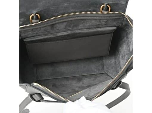 CELINE Grained Calfskin Micro Belt Bag Grey. - Image 2