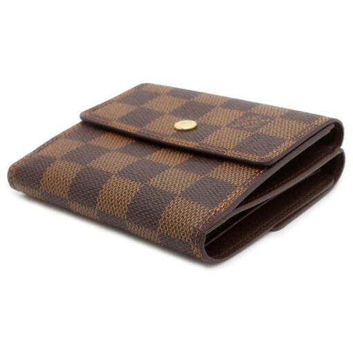 Louis Vuitton Damier Ebene Elise Tri-fold Wallet. - Image 3