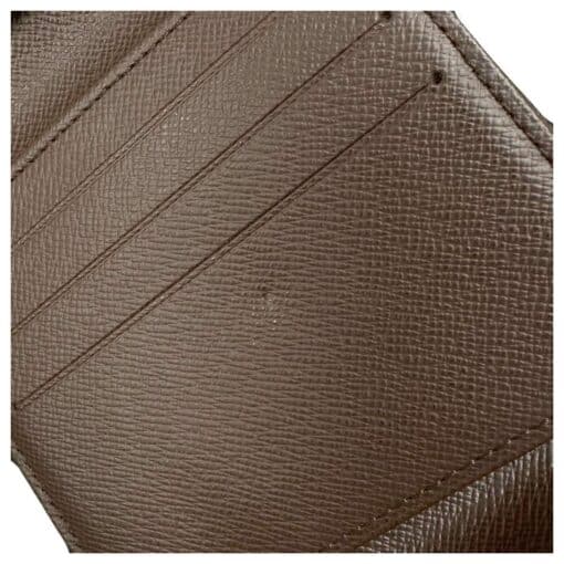 Louis Vuitton Damier Ebene Elise Tri-fold Wallet. - Image 9