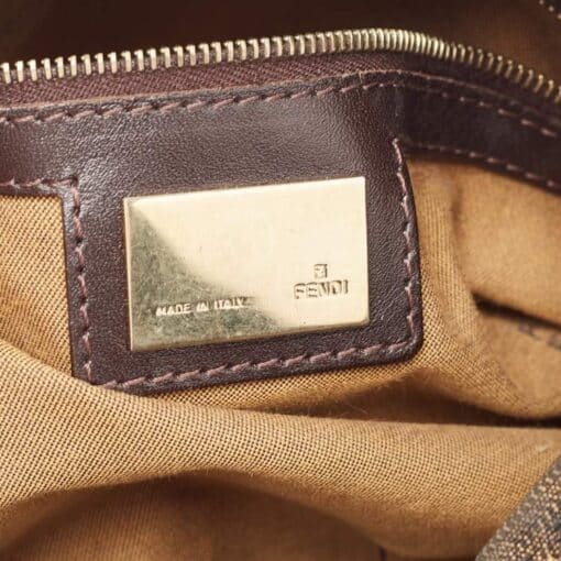 Fendi Brown Zucca Canvas Chef Hobo Shoulder Bag - Image 2