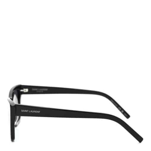 SAINT LAURENT Acetate Mica Ladies Cat Eye Sunglasses Black. - Image 5