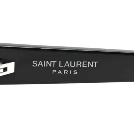 SAINT LAURENT Acetate Mica Ladies Cat Eye Sunglasses Black. - Image 6