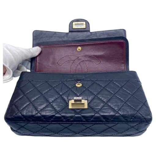 CHANEL Aged Calfskin Quilted 2.55 Reissue 227 Flap Black. - Image 2