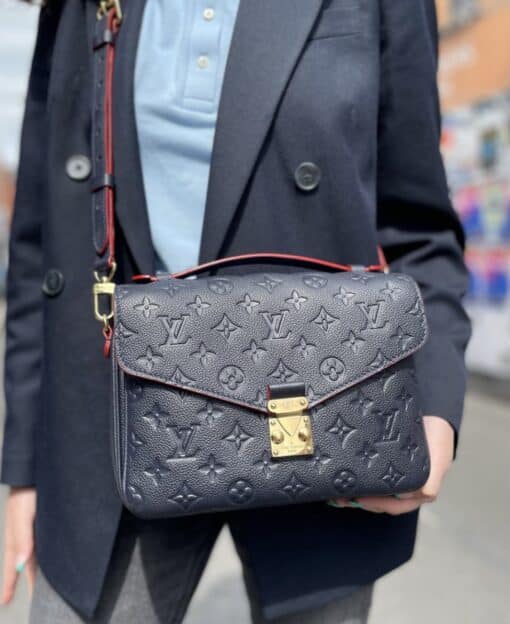 Louis Vuitton Empreinte Pochette Metis Marine Rouge