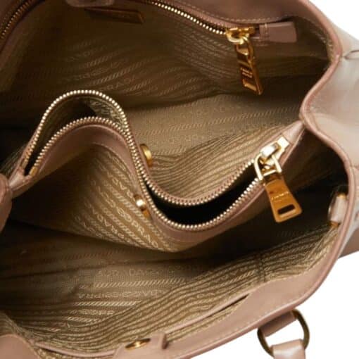 PRADA Saffiano Lux Small Tote Cammeo Bag. - Image 10