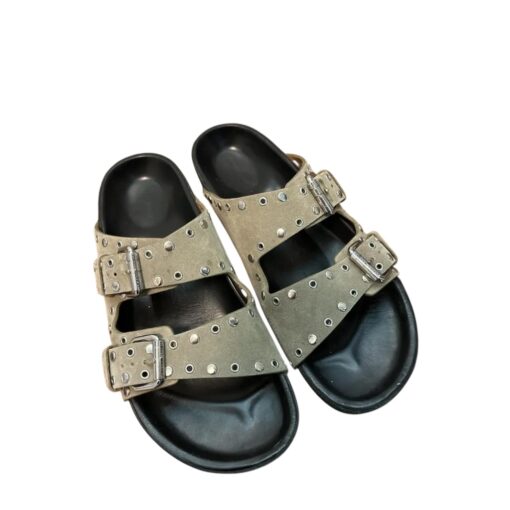 Isabel Marant Taupe Lennyo Sandals (Size 38) - Image 5