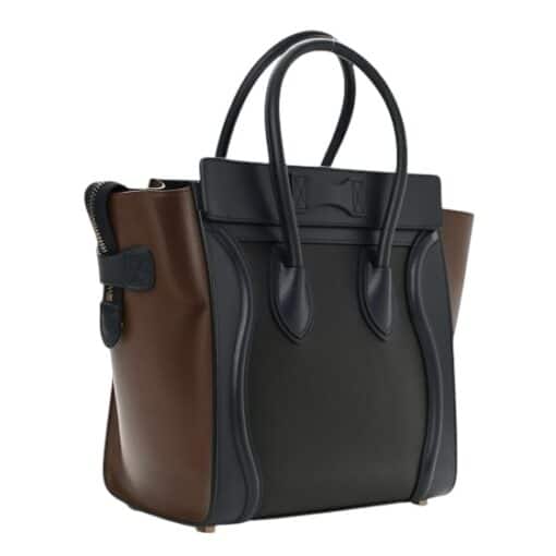 CELINE Smooth Calfskin Micro Tri-Colour Luggage Black - Image 7