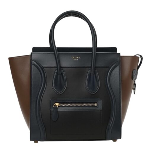 CELINE Smooth Calfskin Micro Tri-Colour Luggage Black - Image 8