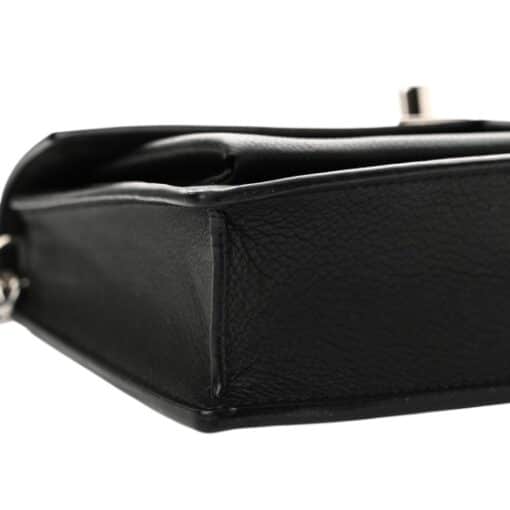 Louis Vuitton Soft Calfskin My Lockme Chain Pochette Black - Image 6