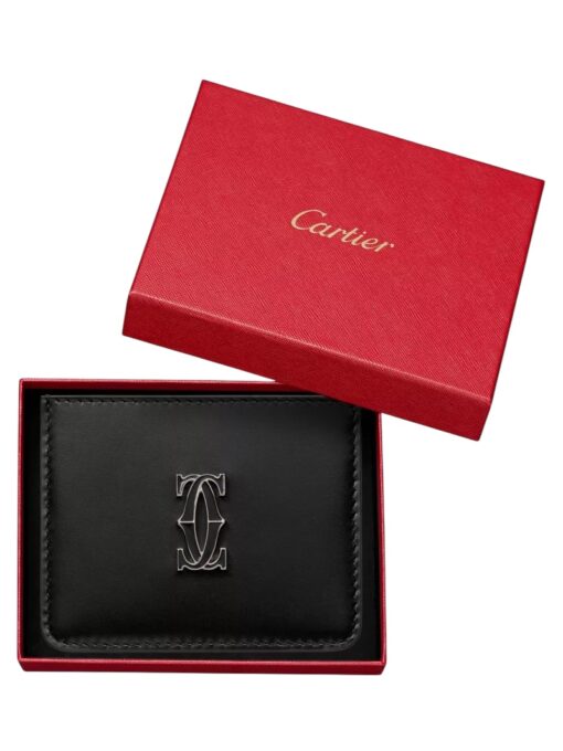 CARTIER C de Cartier Leather Card Holder. - Image 2