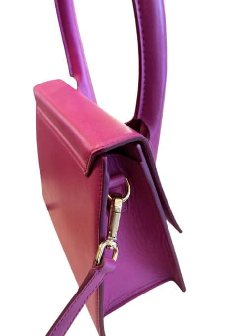 JACQUEMUS Smooth Calfskin Le Grand Chiquito Pink. - Image 12