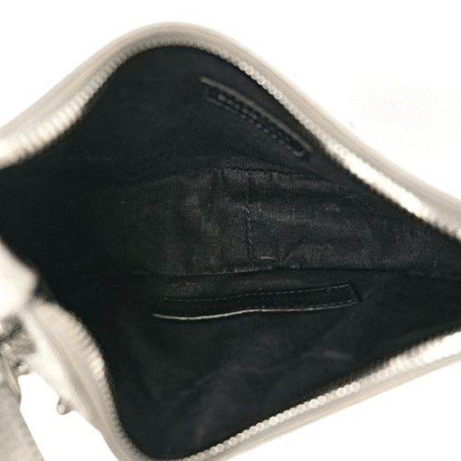 BALENCIAGA Sparkling Fabric Le Cagole Shoulder Bag Silver. - Image 10