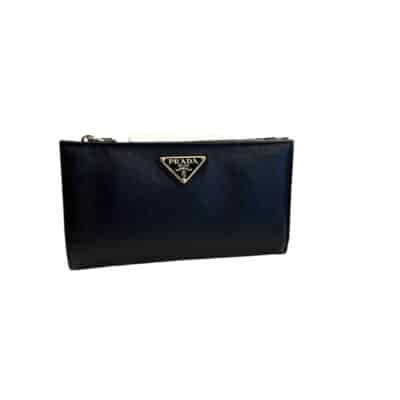 Prada Back Saffiano Leather Wallet