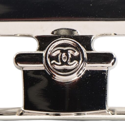 CHANEL No. 19 Perfume Bottle Long Necklace Silver - Image 10