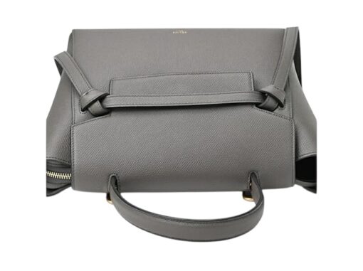 CELINE Grained Calfskin Micro Belt Bag Grey. - Image 8