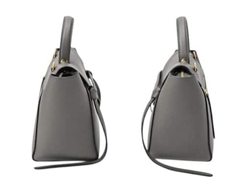 CELINE Grained Calfskin Micro Belt Bag Grey. - Image 9